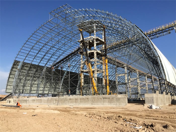 东莞煤机油桶翘工程网架